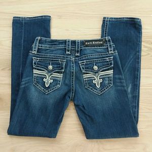 Rock Revival Tori Straight Jeans 27 Distress